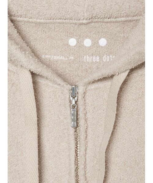 three dots / スリードッツ その他トップス | Double pile zip up hoody | 詳細5