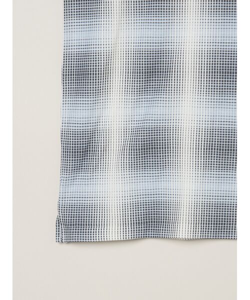 three dots / スリードッツ Tシャツ | Men's shadow check print t-shirt | 詳細4