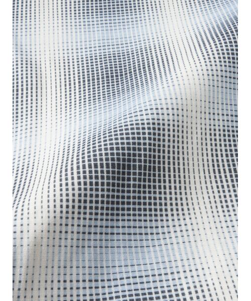 three dots / スリードッツ Tシャツ | Men's shadow check print t-shirt | 詳細5