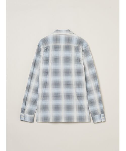 three dots / スリードッツ シャツ・ブラウス | Men's shadow check print shirt | 詳細1