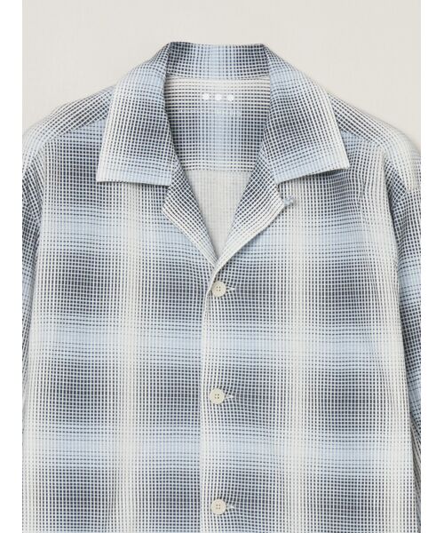 three dots / スリードッツ シャツ・ブラウス | Men's shadow check print shirt | 詳細2