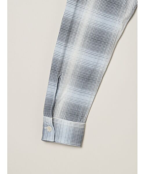 three dots / スリードッツ シャツ・ブラウス | Men's shadow check print shirt | 詳細3