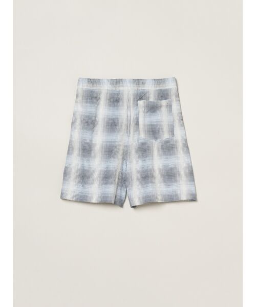 three dots / スリードッツ その他パンツ | Men's shadow check print short pants | 詳細1