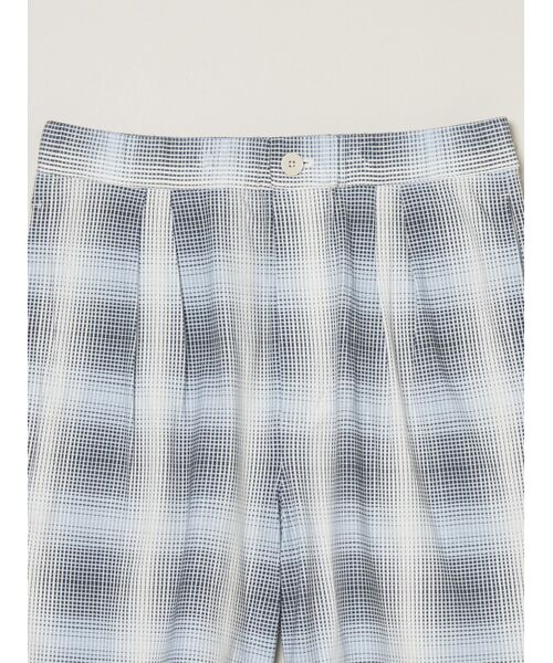 three dots / スリードッツ その他パンツ | Men's shadow check print short pants | 詳細2