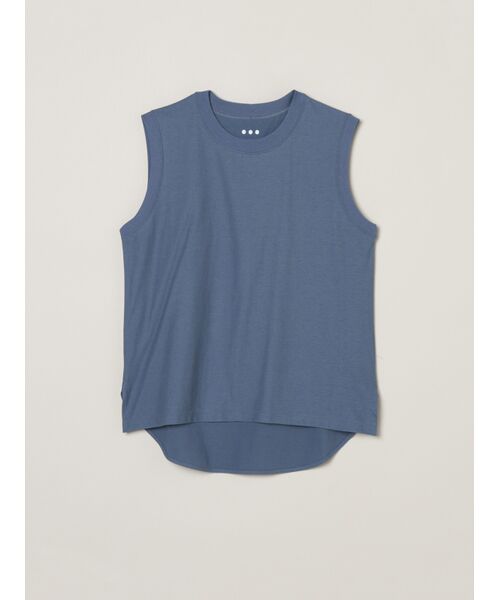 three dots/スリードッツ Hampton tee tanktop blue grey M three dots/スリードッツ Hampton tee tanktop blue grey M