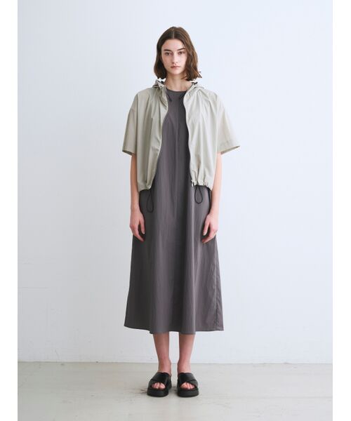 three dots / スリードッツ その他トップス | Seaside line half sleeve hoody | 詳細6