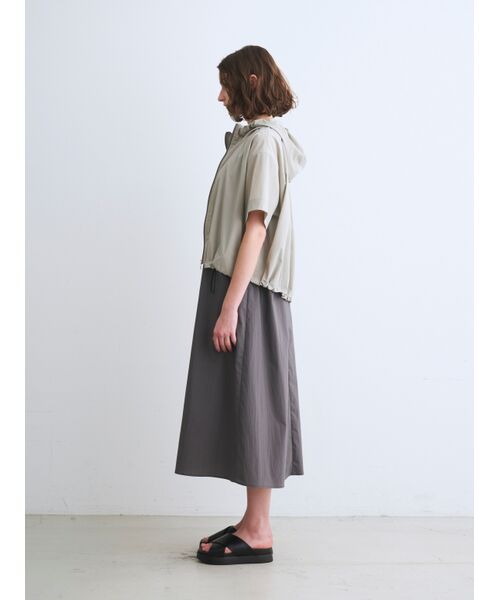 three dots / スリードッツ その他トップス | Seaside line half sleeve hoody | 詳細7