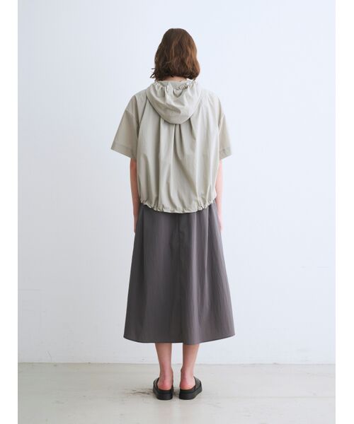 three dots / スリードッツ その他トップス | Seaside line half sleeve hoody | 詳細8