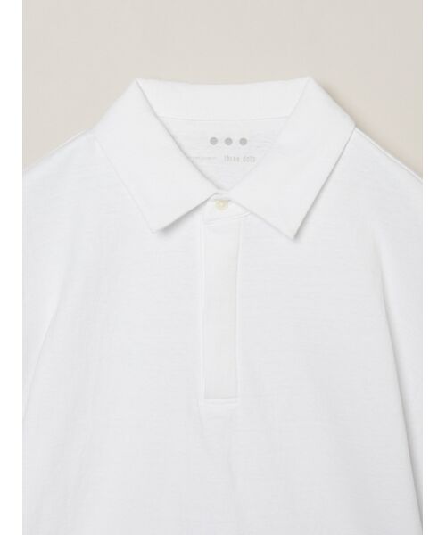 three dots / スリードッツ ポロシャツ | Men's organic recycled cotton polo | 詳細2