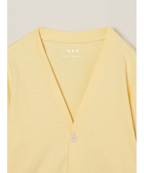 three dots / スリードッツ カーディガン・ボレロ | Men's organic recycled cotton cardigan | 詳細2