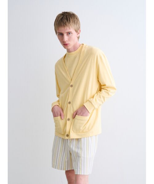 three dots / スリードッツ カーディガン・ボレロ | Men's organic recycled cotton cardigan | 詳細8