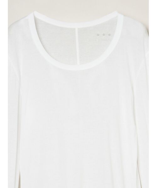 THREE DOTS スリードッツ　ジレ セール】 Sheer pleats l/s pullover （ニット・セーター