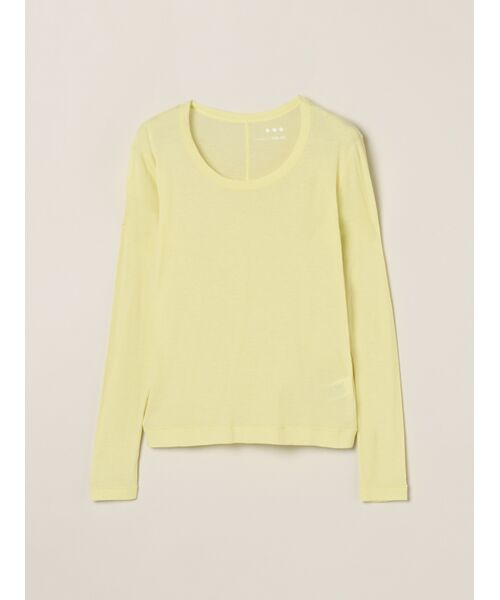 three dots / スリードッツ Tシャツ | Sheer Jessica（lime lemon）