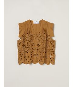 three dots / スリードッツ その他トップス | Tropical lace tops