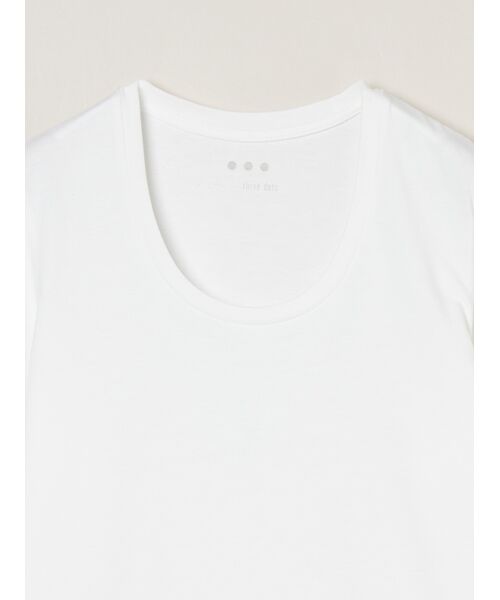 three dots / スリードッツ Tシャツ | Powdery cotton Jessica tee | 詳細2