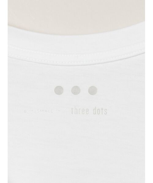three dots / スリードッツ Tシャツ | Powdery cotton Jessica tee | 詳細5
