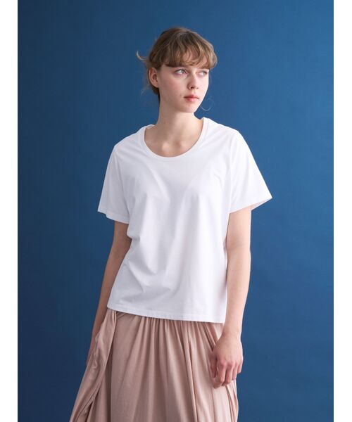 three dots / スリードッツ Tシャツ | Powdery cotton Jessica tee | 詳細6
