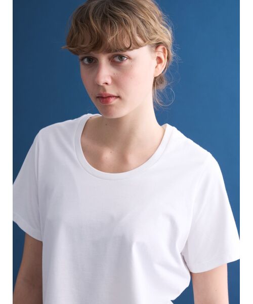 three dots / スリードッツ Tシャツ | Powdery cotton Jessica tee | 詳細8