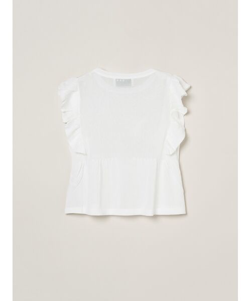 three dots / スリードッツ その他トップス | Shimmer sweater  ruffle top | 詳細2