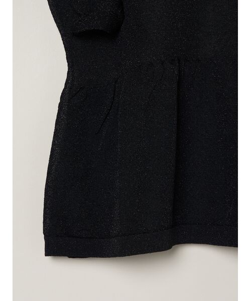 three dots / スリードッツ その他トップス | Shimmer sweater  ruffle top | 詳細4