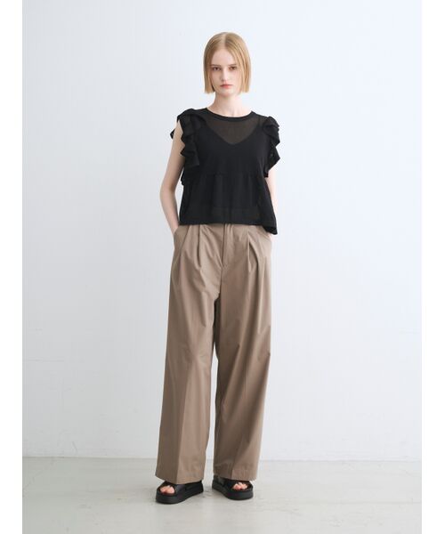 three dots / スリードッツ その他トップス | Shimmer sweater  ruffle top | 詳細8