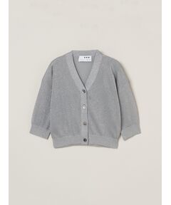 three dots / スリードッツ カーディガン・ボレロ | Shimmer sweater half slv CD