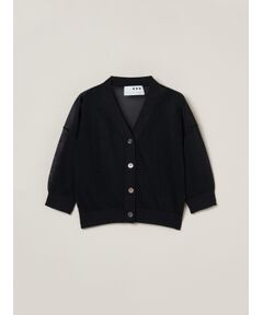 three dots / スリードッツ カーディガン・ボレロ | Shimmer sweater half slv CD