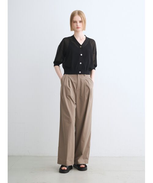 three dots / スリードッツ カーディガン・ボレロ | Shimmer sweater half slv CD | 詳細9