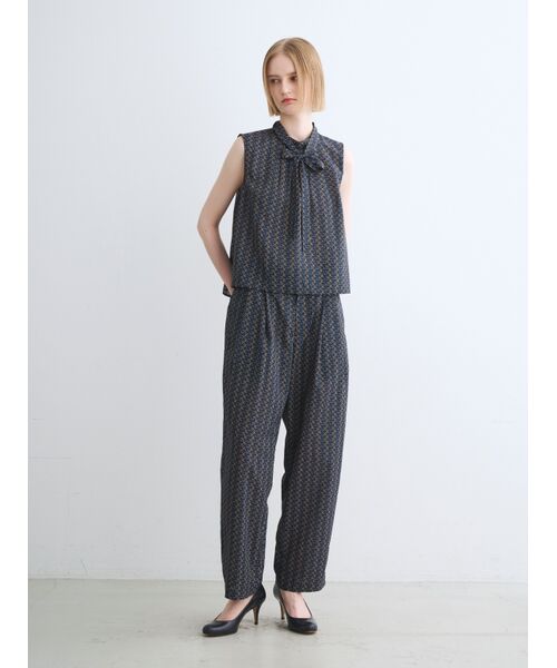 three dots / スリードッツ その他トップス | Dry twill tie brouse | 詳細9