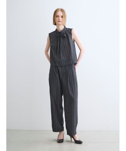 three dots / スリードッツ その他トップス | Dry twill tie brouse | 詳細10