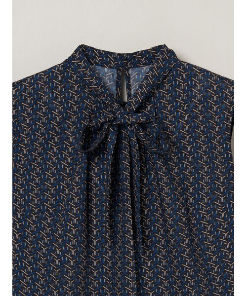 three dots / スリードッツ その他トップス | Dry twill tie brouse | 詳細2