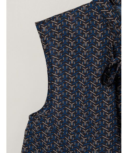 three dots / スリードッツ その他トップス | Dry twill tie brouse | 詳細3