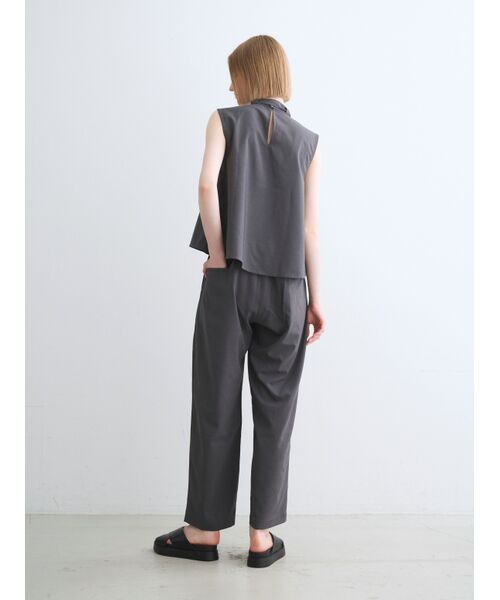 three dots / スリードッツ その他トップス | Dry twill tie brouse | 詳細10