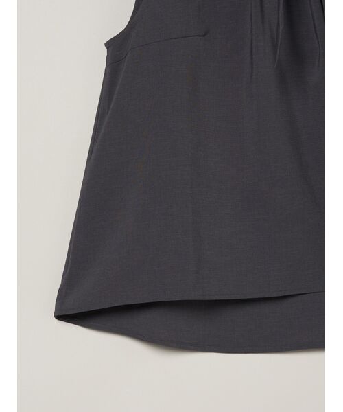 three dots / スリードッツ その他トップス | Dry twill tie brouse | 詳細4