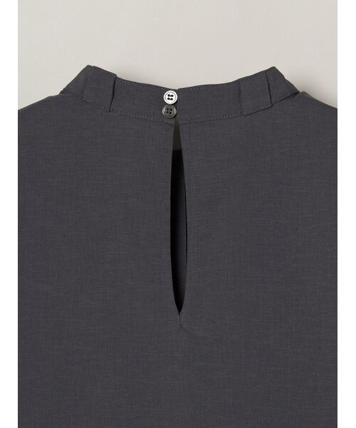 three dots / スリードッツ その他トップス | Dry twill tie brouse | 詳細5
