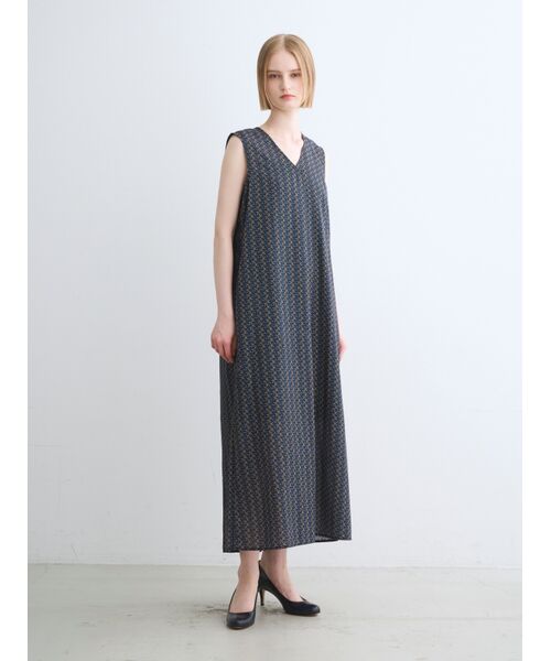 three dots / スリードッツ ドレス | Dry twill easy dress | 詳細7