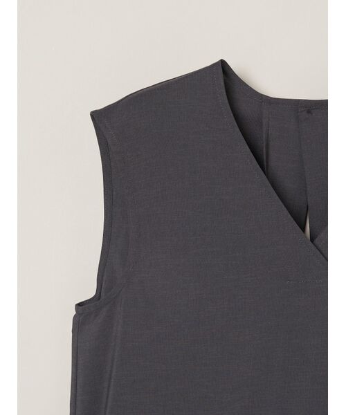 three dots / スリードッツ ドレス | Dry twill easy dress | 詳細3