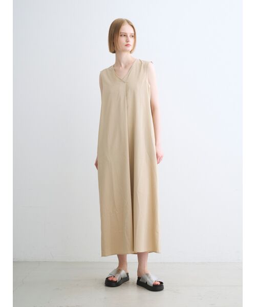 three dots / スリードッツ ドレス | Dry twill easy dress | 詳細7