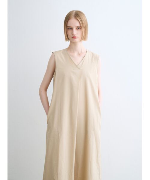 three dots / スリードッツ ドレス | Dry twill easy dress | 詳細8