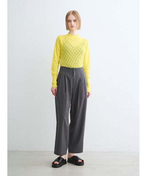 Dry twill curvy pants （その他パンツ）｜three dots