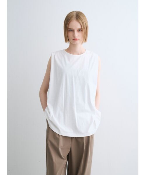 three dots / スリードッツ その他トップス | Premium shirt jersey sleevelessT | 詳細6