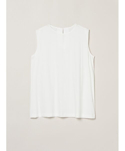 three dots/スリードッツ Premium shirt jersey sleevelessT white S three dots/スリードッツ Premium shirt jersey sleevelessT white S