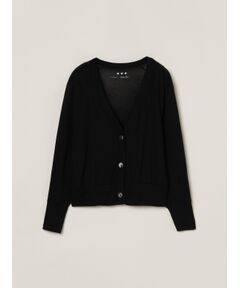 three dots / スリードッツ カーディガン・ボレロ | Soft see-through cardigan