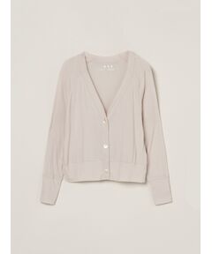 three dots / スリードッツ カーディガン・ボレロ | Soft see-through cardigan