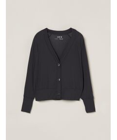three dots / スリードッツ カーディガン・ボレロ | Soft see-through cardigan