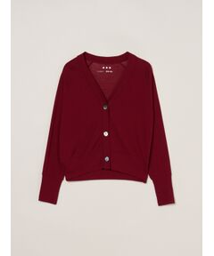 three dots / スリードッツ カーディガン・ボレロ | Soft see-through cardigan