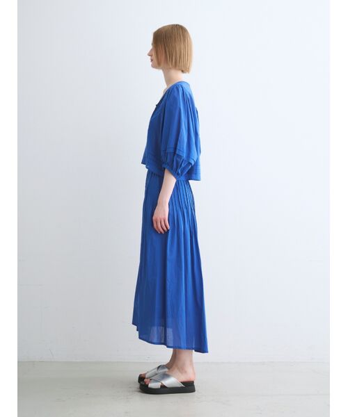 three dots / スリードッツ スカート | Cotton loan tuck skirt | 詳細10