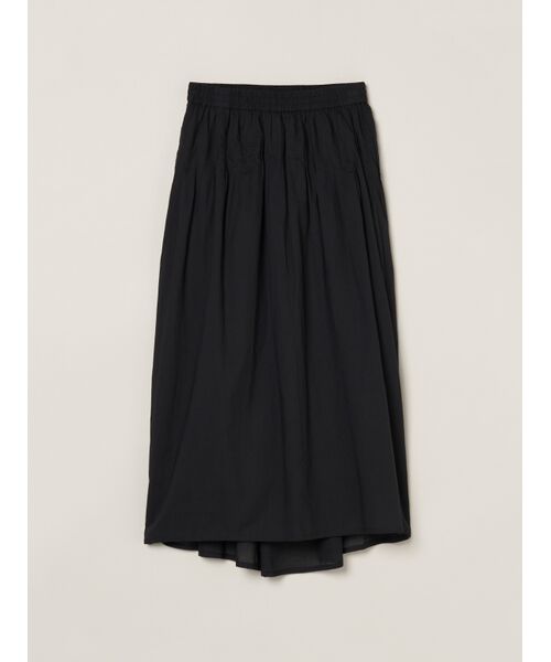 three dots/スリードッツ Cotton loan tuck skirt black M three dots/スリードッツ Cotton loan tuck skirt black M