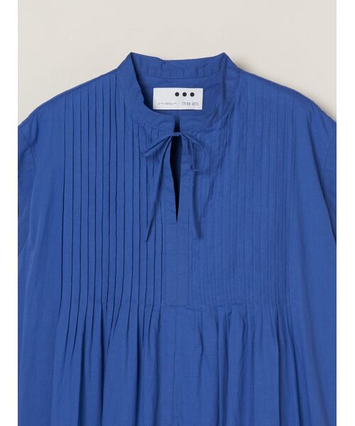 three dots / スリードッツ ドレス | Cotton loan tuck dress | 詳細2