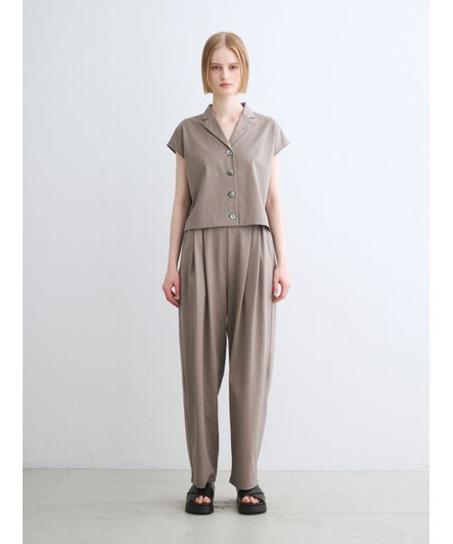 three dots / スリードッツ その他パンツ | Silky cotton light cocoon pants | 詳細9